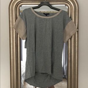 Tibi Large Short Sleeve Open Back Top